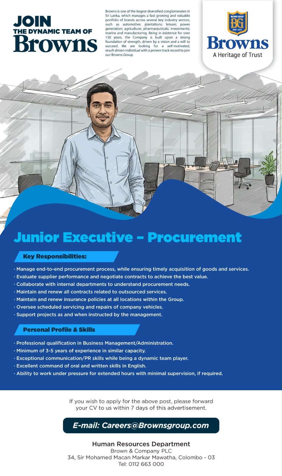 Junior Executive – Procurement