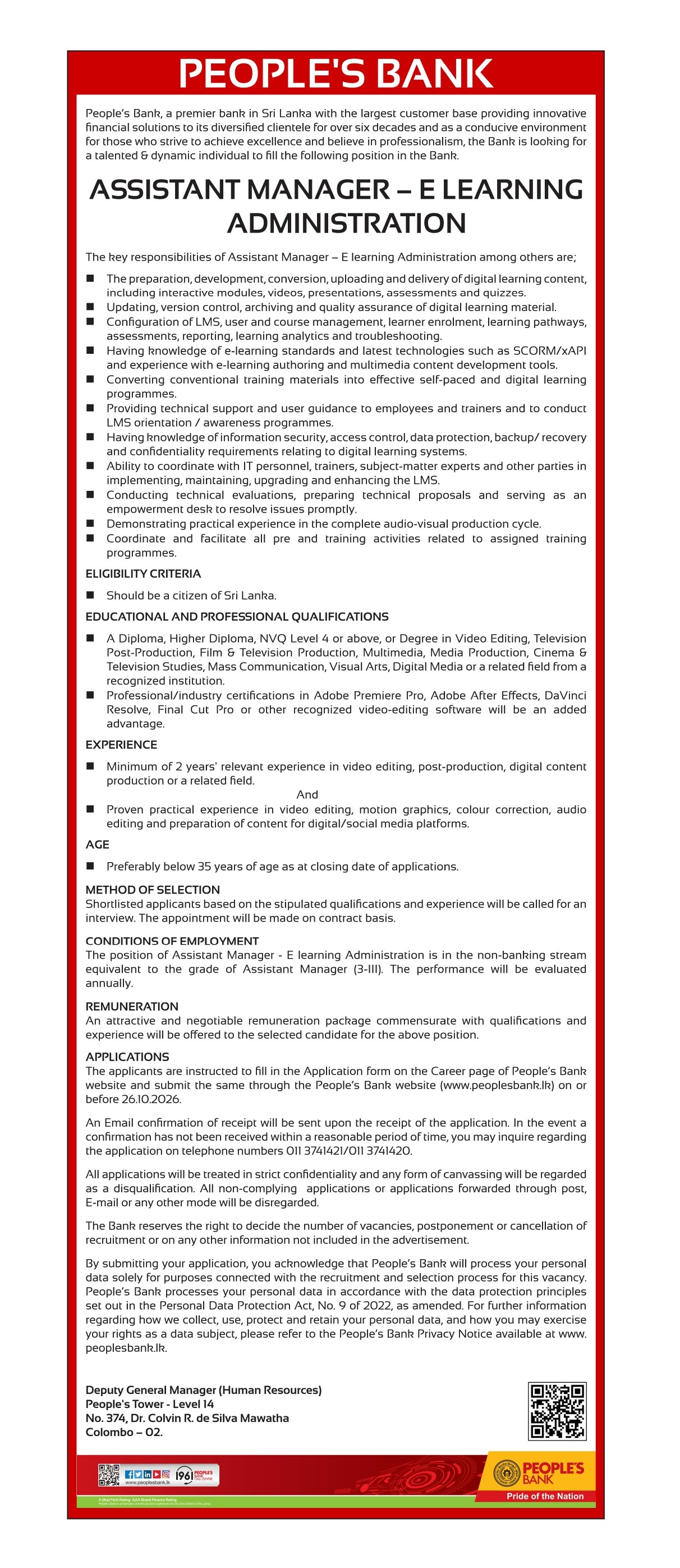 Assistant Manager