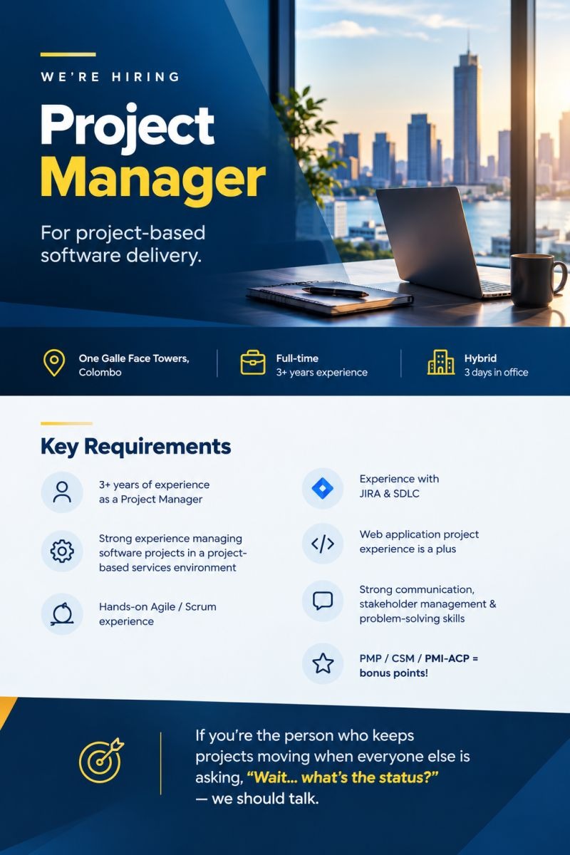Project Managers - eight25media job notice